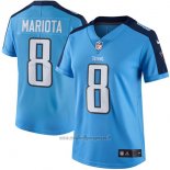 Maglia NFL Limited Donna Tennessee Titans 8 Mariota Blu