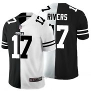 Maglia NFL Limited Indianapolis Colts Rivers Black White Split