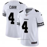 Maglia NFL Limited Las Vegas Raiders Carr Team Logo Fashion Bianco