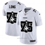 Maglia NFL Limited Las Vegas Raiders Long Logo Dual Overlap Bianco