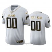 Maglia NFL Limited Los Angeles Chargers Personalizzate Golden Edition Bianco