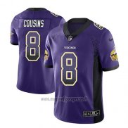 Maglia NFL Limited Minnesota Vikings Kirk Cousins Viola 2018 Rush Drift Fashion