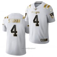 Maglia NFL Limited New England Patriots Jarrett Stidham Golden Edition 2020 Bianco