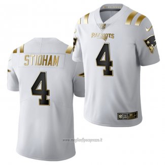 Maglia NFL Limited New England Patriots Jarrett Stidham Golden Edition 2020 Bianco