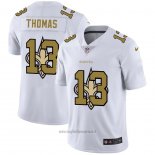 Maglia NFL Limited New Orleans Saints Thomas Logo Dual Overlap Bianco