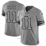 Maglia NFL Limited Philadelphia Eagles Wentz Team Logo Gridiron Grigio