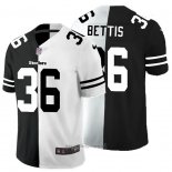 Maglia NFL Limited Pittsburgh Steelers Bettis Black White Split