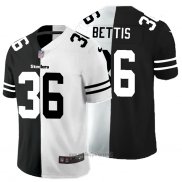 Maglia NFL Limited Pittsburgh Steelers Bettis Black White Split