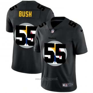 Maglia NFL Limited Pittsburgh Steelers Bush Logo Dual Overlap Nero