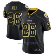Maglia NFL Limited Pittsburgh Steelers Le'veon Bell Nero Color Rush 2018 Lights Out