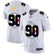 Maglia NFL Limited Pittsburgh Steelers Watt Logo Dual Overlap Bianco