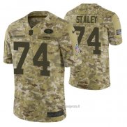 Maglia NFL Limited San Francisco 49ers 74 Joe Staley 2018 Salute To Service Camuffamento