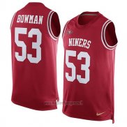 Maglia NFL Limited San Francisco 49ers Senza Maniche 53 Bowman Rosso
