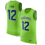 Maglia NFL Limited Seattle Seahawks Senza Maniche 12 Fan Verde