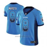 Maglia NFL Limited Tennessee Titans Marcus Mariota Blu Luce 2018 Rush Drift Fashion