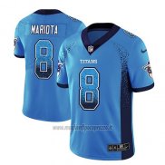 Maglia NFL Limited Tennessee Titans Marcus Mariota Blu Luce 2018 Rush Drift Fashion