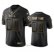 Maglia NFL Limited Tennessee Titans Personalizzate Golden Edition Nero