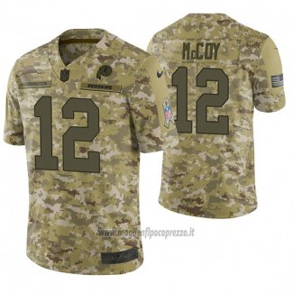Maglia NFL Limited Washington Commanders Colt Mccoy 2018 Salute To Service Camuffamento