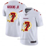 Maglia NFL Limited Washington Commanders Haskins JR Logo Dual Overlap Bianco
