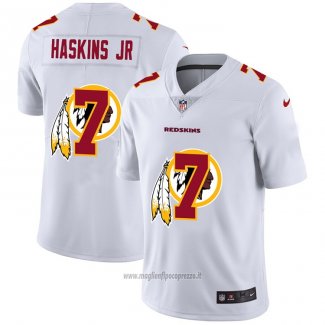 Maglia NFL Limited Washington Commanders Haskins JR Logo Dual Overlap Bianco
