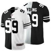 Maglia NFL Limited Washington Commanders Young Black White Split