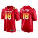Maglia NFL Pro Bowl New England Patriots 18 Matthew Slater AFC 2018 Rosso