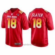 Maglia NFL Pro Bowl New England Patriots 18 Matthew Slater AFC 2018 Rosso