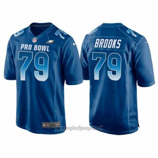 Maglia NFL Pro Bowl Philadelphia Eagles 79 Brandon Brooks NFC 2018 Blu
