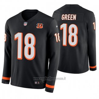 Maglia NFL Therma Manica Lunga Cincinnati Bengals Aj Green Nero