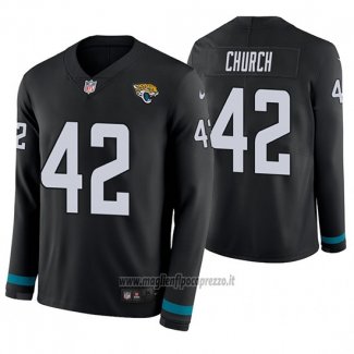 Maglia NFL Therma Manica Lunga Jacksonville Jaguars Barry Church Nero