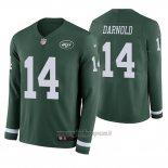 Maglia NFL Therma Manica Lunga New York Jets Sam Darnold Verde