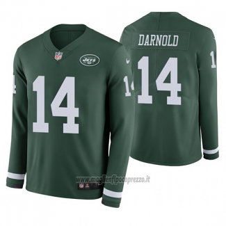 Maglia NFL Therma Manica Lunga New York Jets Sam Darnold Verde