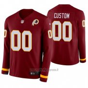 Maglia NFL Washington Commanders Personalizzate Burgundy Therma Manica Lunga