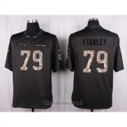 Maglia NFL Anthracite Baltimore Ravens Stanley Apagado Salute To Service 2016 Grigio