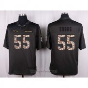 Maglia NFL Anthracite Baltimore Ravens Suggs Apagado Salute To Service 2016 Grigio