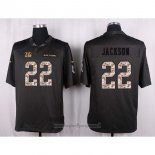 Maglia NFL Anthracite Cincinnati Bengals Jackson Apagado Salute To Service Grigio