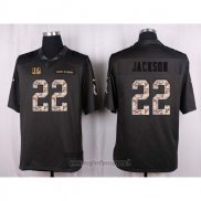 Maglia NFL Anthracite Cincinnati Bengals Jackson Apagado Salute To Service Grigio