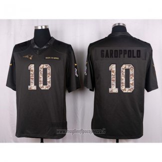 Maglia NFL Anthracite New England Patriots Garoppolo 2016 Salute To Service