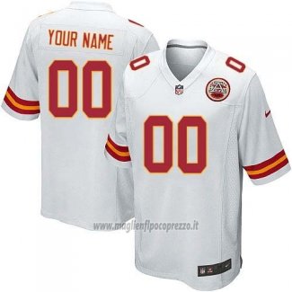 Maglia NFL Bambino Kansas City Chiefs Personalizzate Bianco