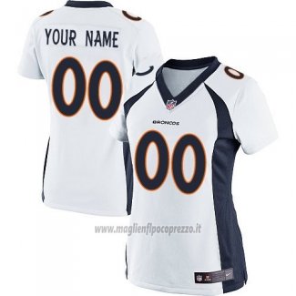 Maglia NFL Donna Denver Broncos Personalizzate Bianco
