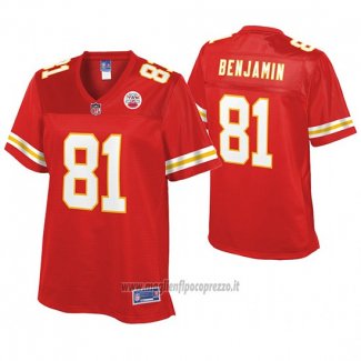Maglia NFL Donna Kansas City Chiefs Kelvin Benjamin Pro Line Rosso