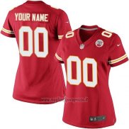 Maglia NFL Donna Kansas City Chiefs Personalizzate Rosso