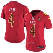 Maglia NFL Donna Pro Bowl AFC Carr 2017 Rosso