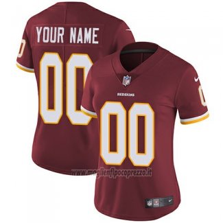 Maglia NFL Donna Washington Commanders Personalizzate Rosso