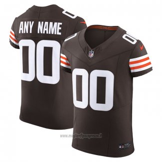Maglia NFL Elite Cleveland Browns Vapor F.U.S.E. Personalizzate Marrone