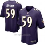 Maglia NFL Game Baltimore Ravens Brown Viola