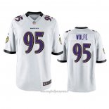 Maglia NFL Game Baltimore Ravens Derek Wolfe Bianco