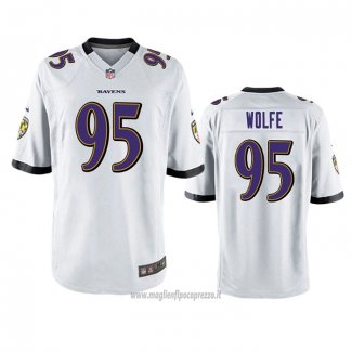 Maglia NFL Game Baltimore Ravens Derek Wolfe Bianco