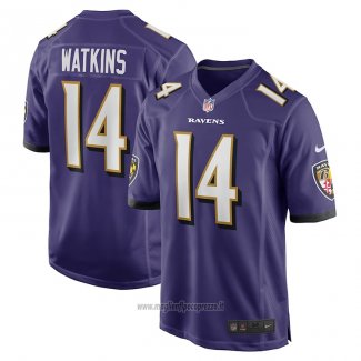 Maglia NFL Game Baltimore Ravens Sammy Watkins Viola
