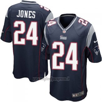 Maglia NFL Game Bambino New England Patriots Jones Nero